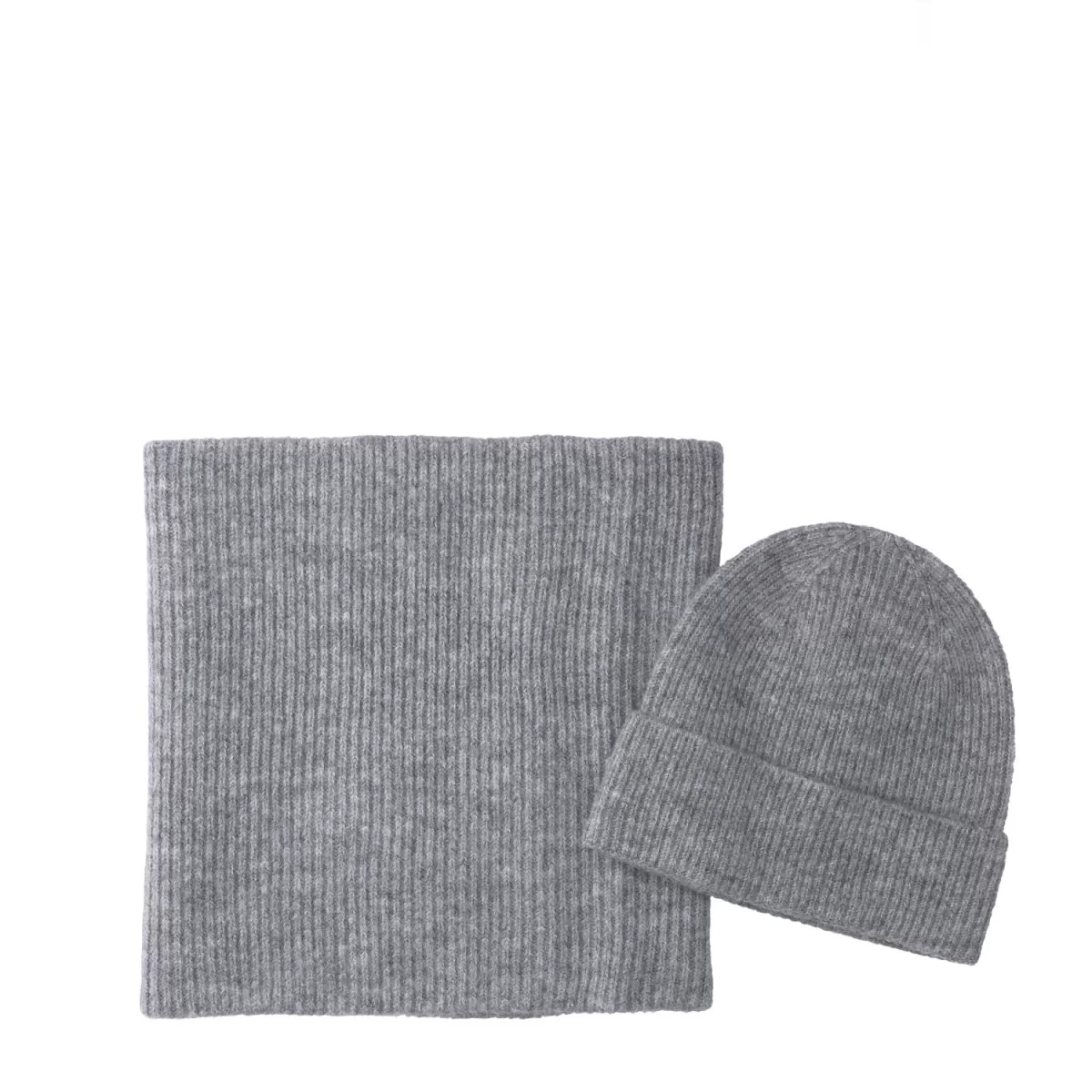 Liu Jo Set Berretto e Sciarpa scaldacollo Grigio Ghiaccio - 1