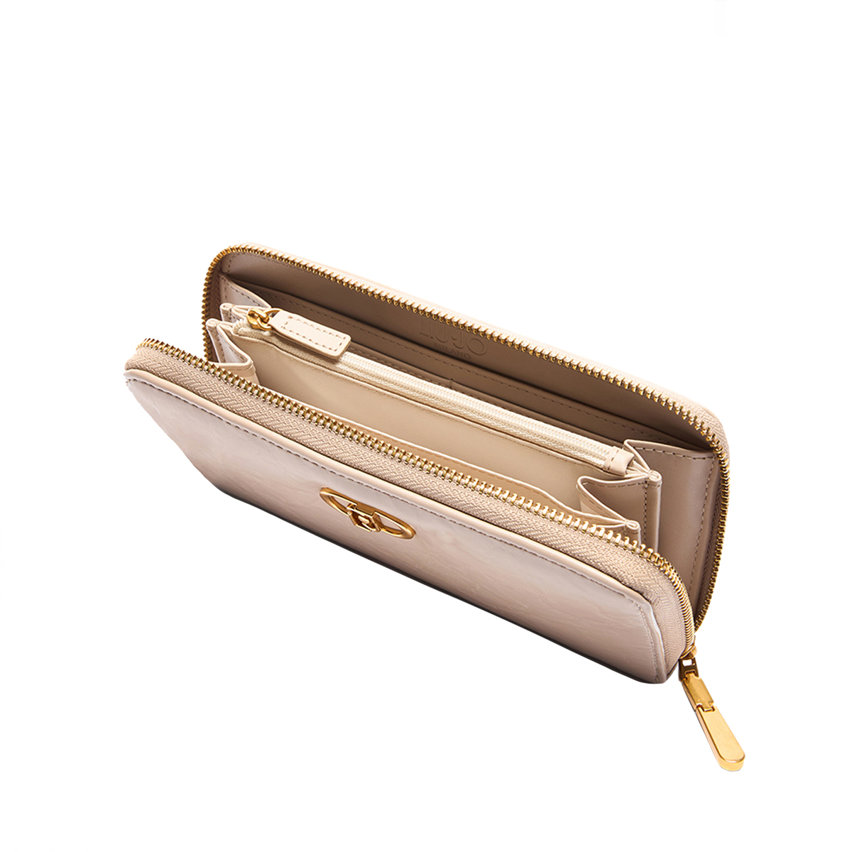 Liu Jo Portafoglio grande Zip Around con Logo Dark Sand - 4 Liu Jo Portafoglio grande Zip Around con Logo Dark Sand - 4