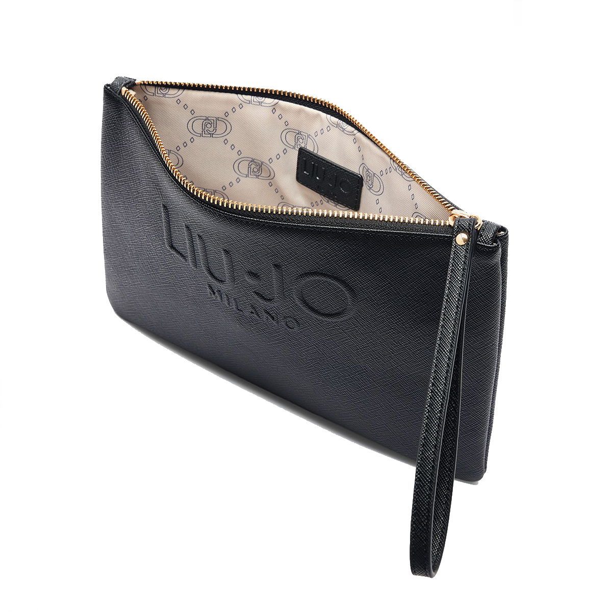 Liu Jo Pochette piatta con logo Black - 5 Liu Jo Pochette piatta con logo Black - 5