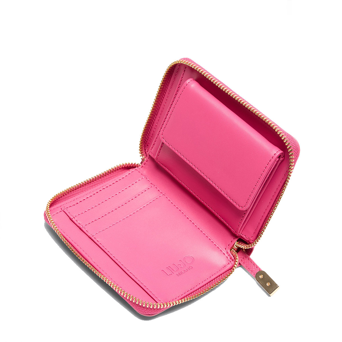 Liu Jo Portafoglio zip around piccolo Dark Pink - 3 Liu Jo Portafoglio zip around piccolo Dark Pink - 3
