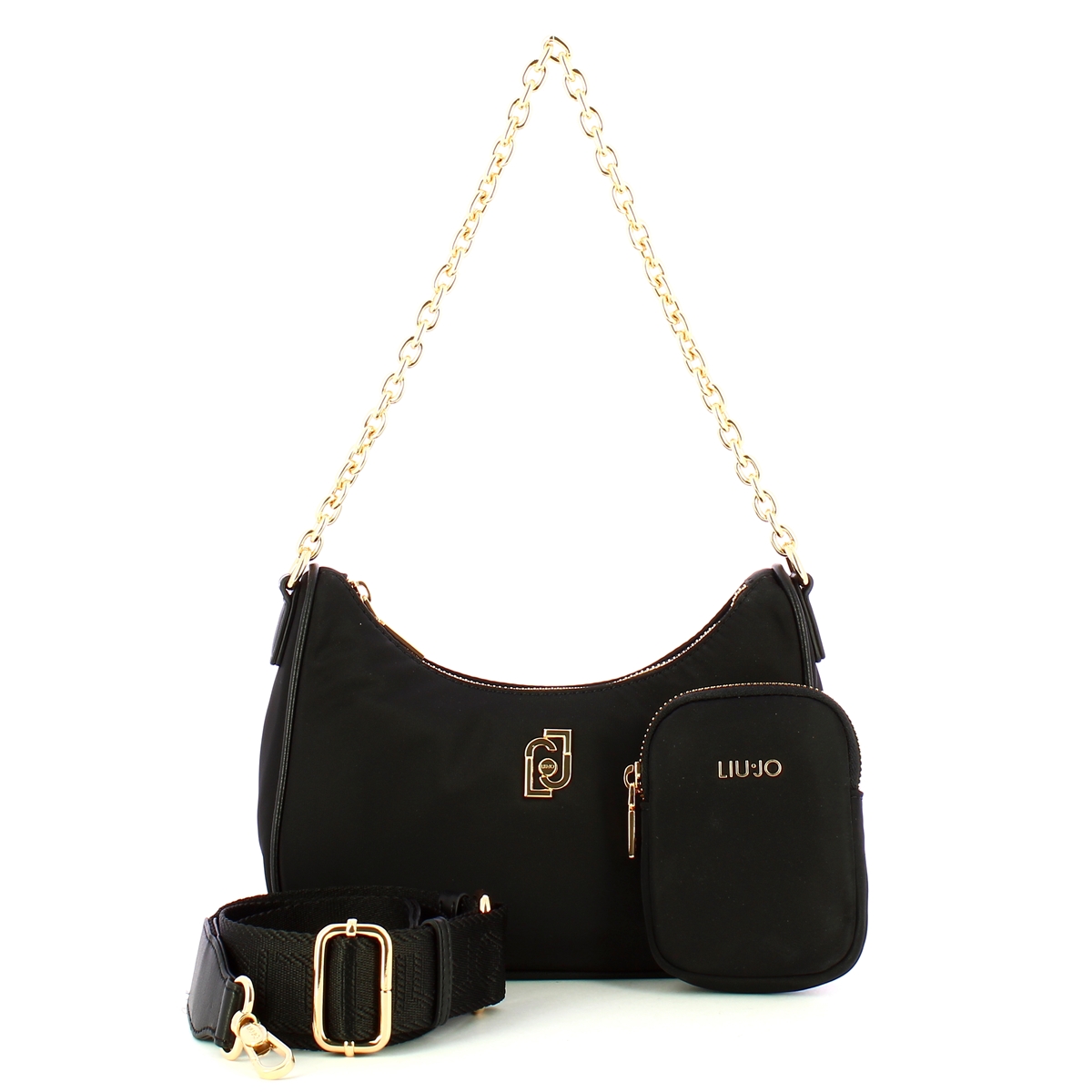 Liu Jo Sottospalla in Nylon con Logo Black - 4 Liu Jo Sottospalla in Nylon con Logo Black - 4
