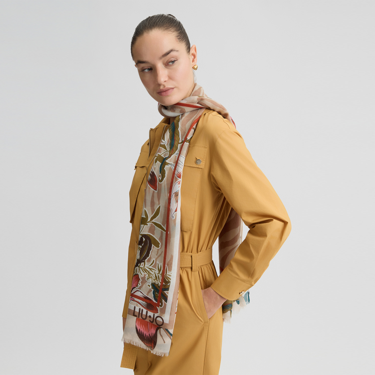 Liu Jo Foulard stamp floreale Naturale - 2 Liu Jo Foulard stamp floreale Naturale - 2