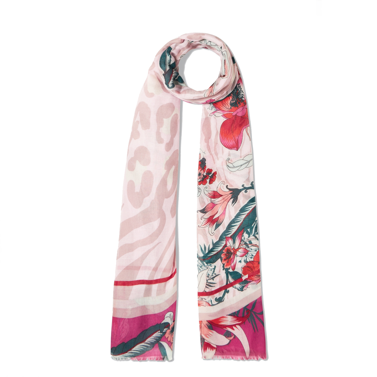 Liu Jo Foulard stamp floreale Sangria - 1 Liu Jo Foulard stamp floreale Sangria - 1