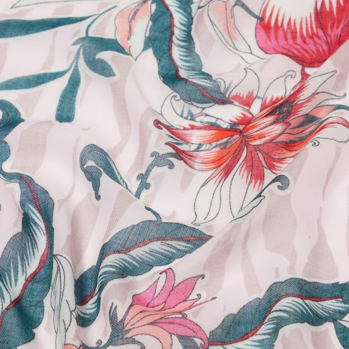 Liu Jo Foulard stamp floreale Sangria - 5 Liu Jo Foulard stamp floreale Sangria - 5
