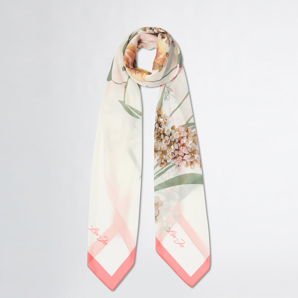Liu Jo Foulard floreale Cloudy Coral - 1 Liu Jo Foulard floreale Cloudy Coral - 1