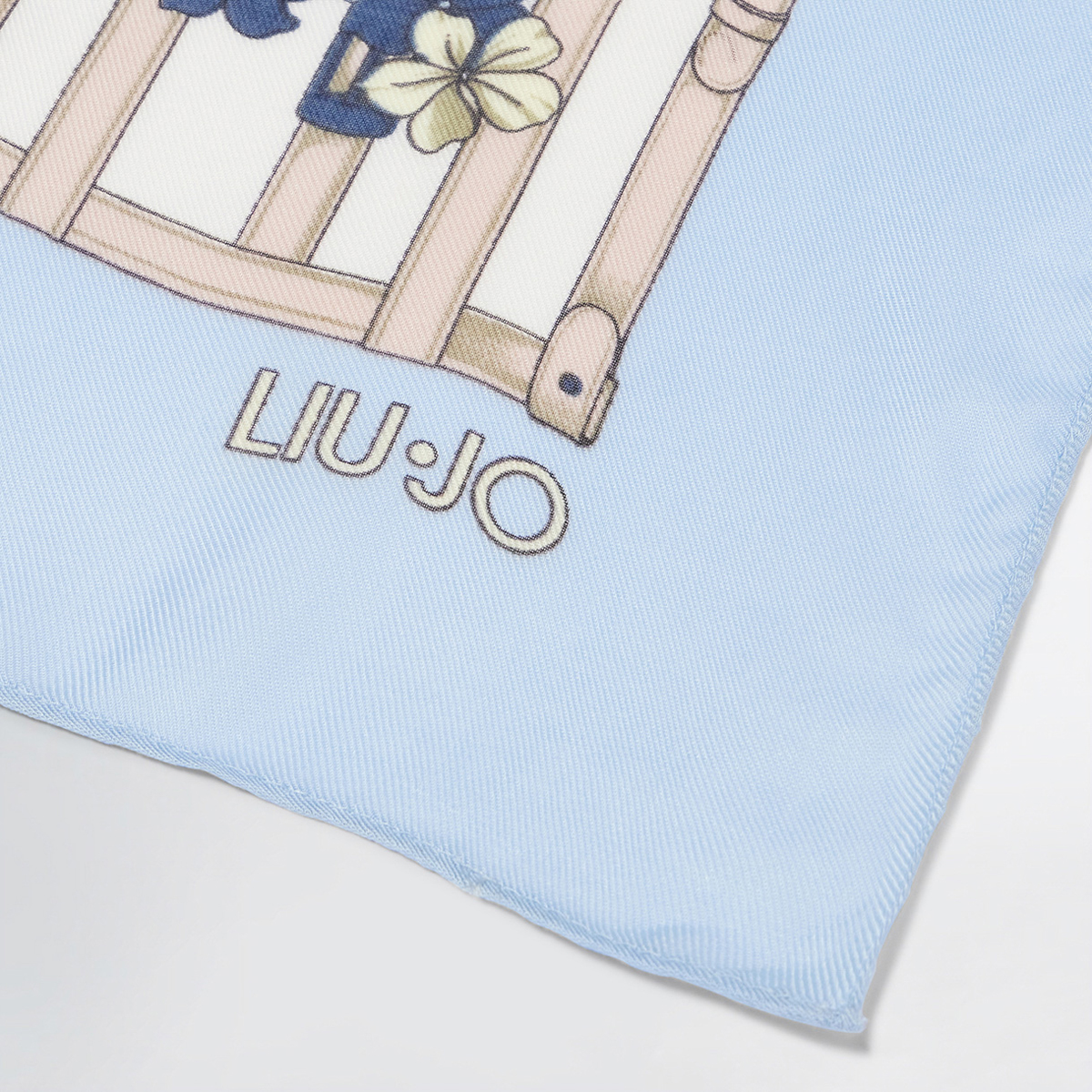 Liu Jo Foulard con stampa floreale Cielo - 4 Liu Jo Foulard con stampa floreale Cielo - 4