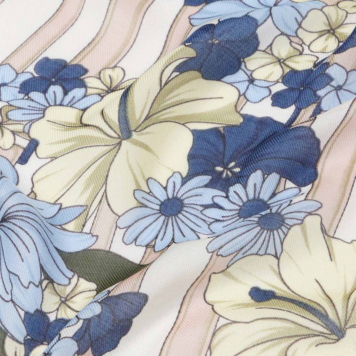 Liu Jo Foulard con stampa floreale Cielo - 5 Liu Jo Foulard con stampa floreale Cielo - 5