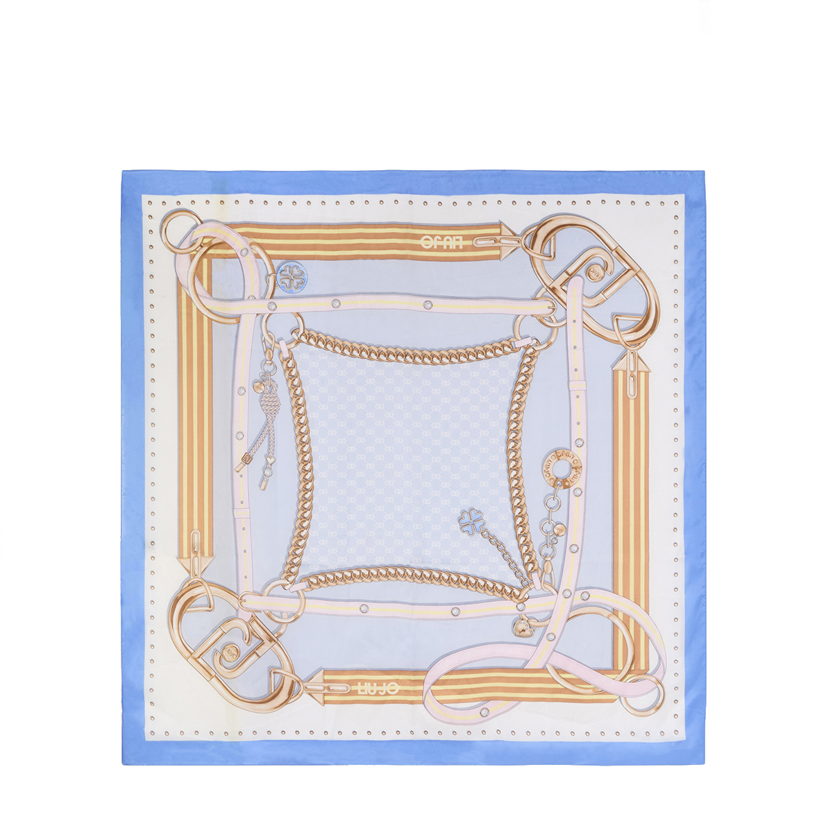 Liu Jo Foulard a righe Blu Bonnet - 3 Liu Jo Foulard a righe Blu Bonnet - 3