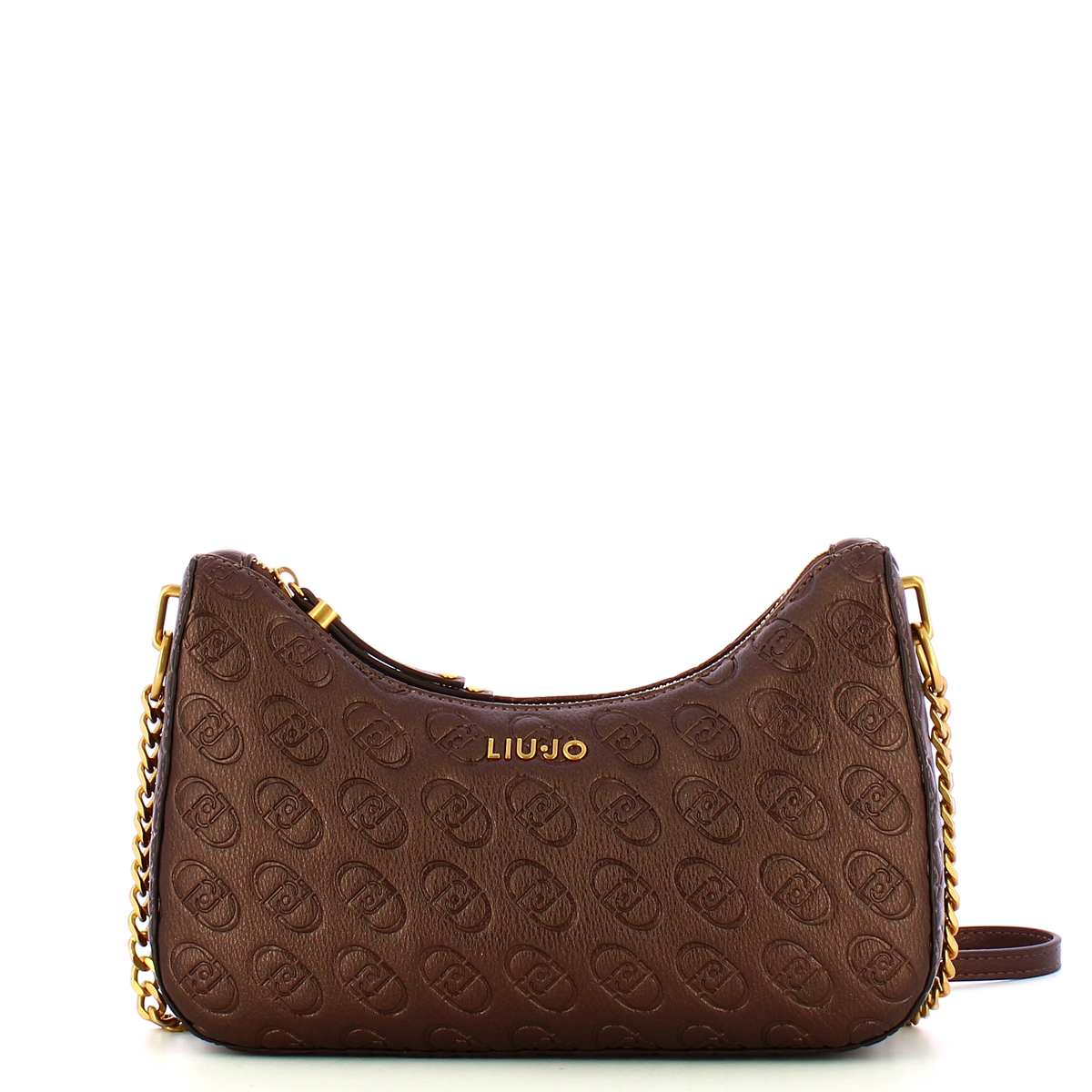 Liu Jo Borsa a spalla mezzaluna logo Brown Stone Met - 1 Liu Jo Borsa a spalla mezzaluna logo Brown Stone Met - 1