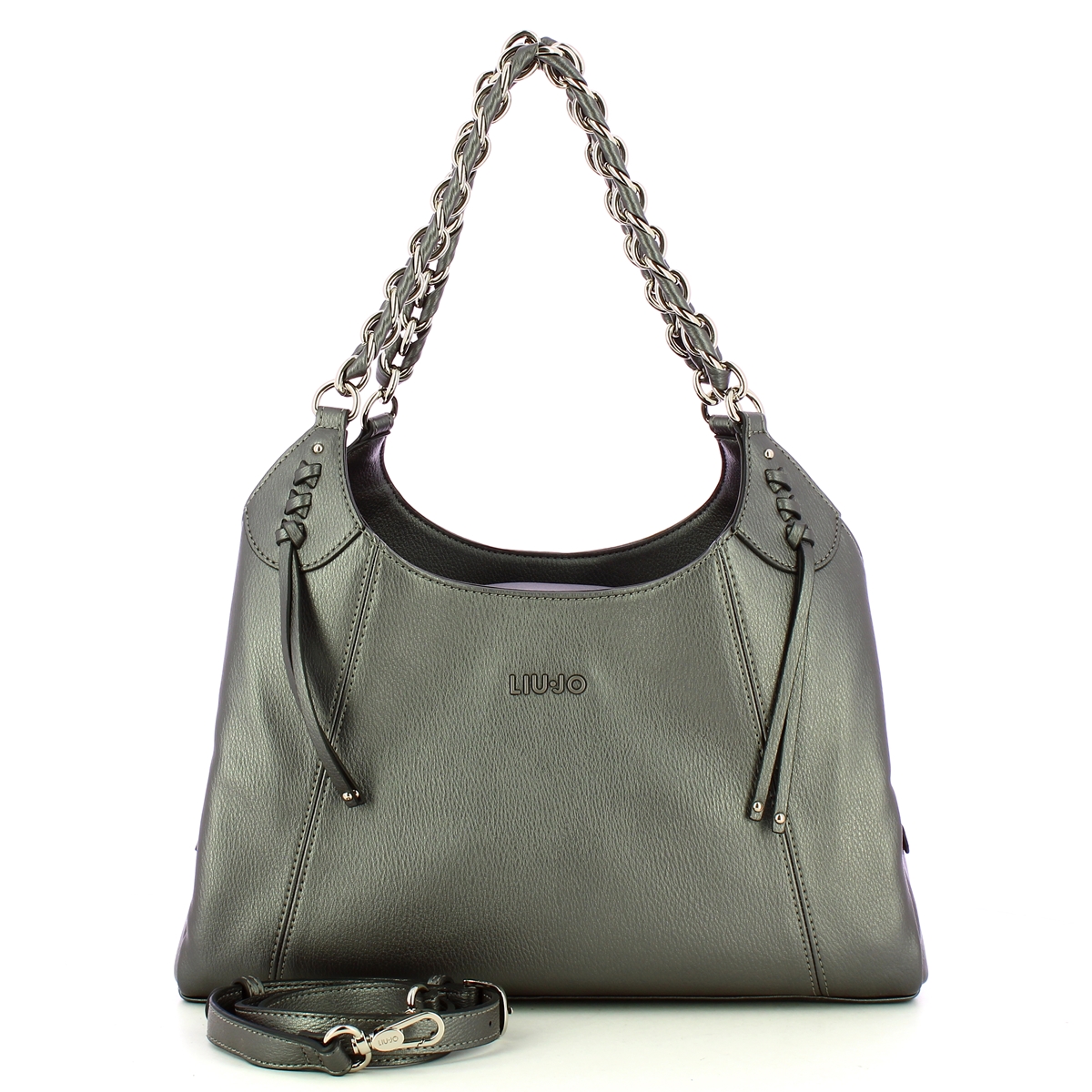 Liu Jo Boston Bag Antracite Met. - 4 Liu Jo Boston Bag Antracite Met. - 4