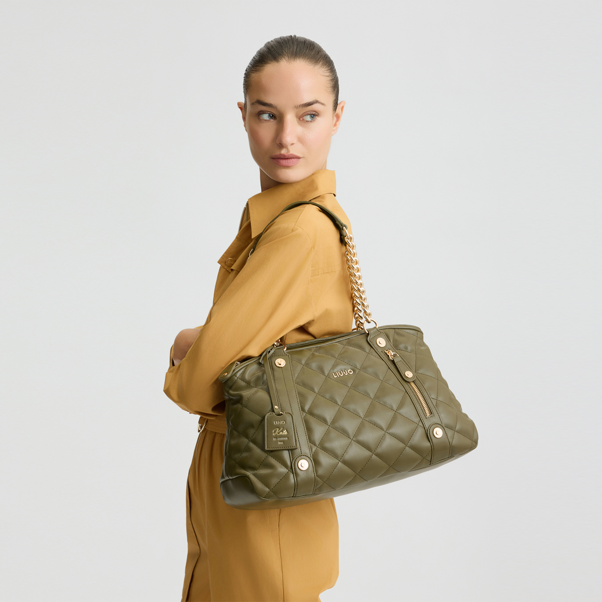 Liu Jo Borsa a mano trapuntata Army Green - 2 Liu Jo Borsa a mano trapuntata Army Green - 2