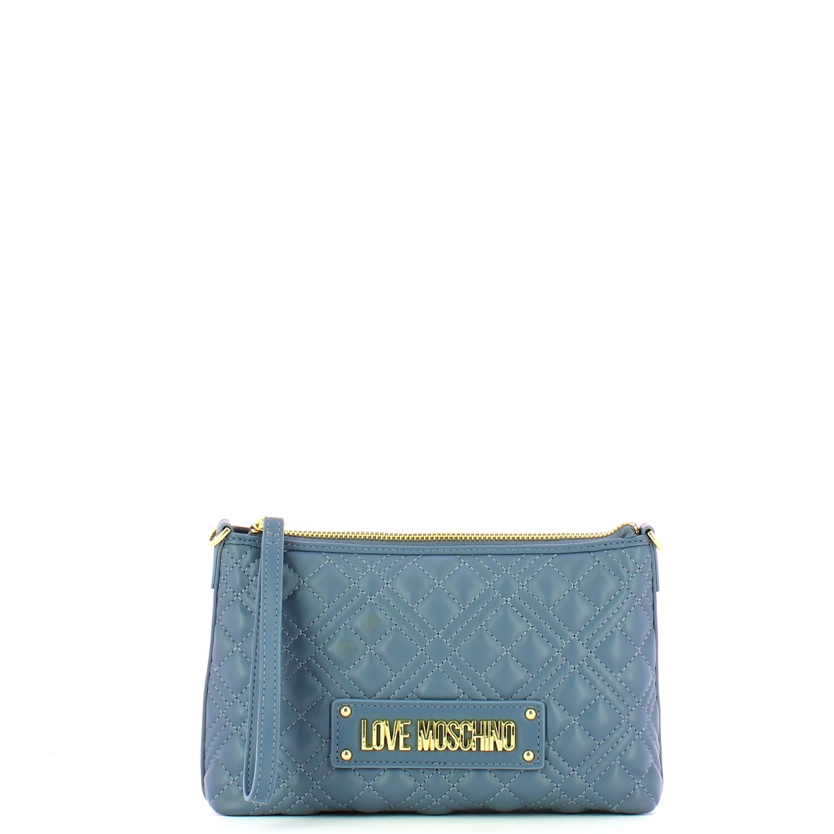 Love Moschino Tracollina Shiny Quilted Denim - 1 Love Moschino Tracollina Shiny Quilted Denim - 1