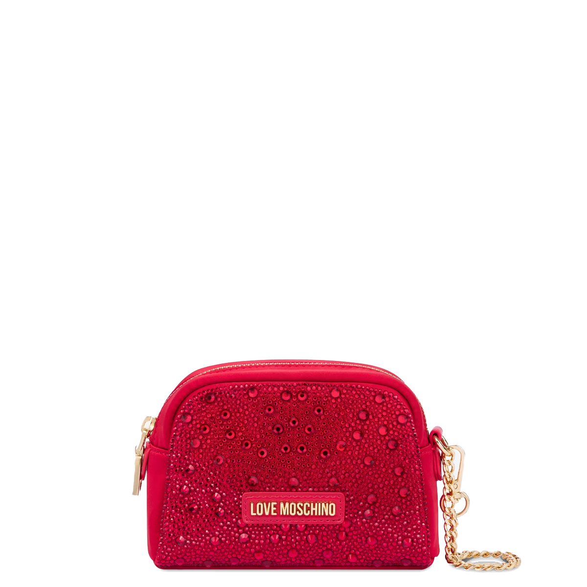 Love Moschino Busta con strass Rosso - 1 Love Moschino Busta con strass Rosso - 1