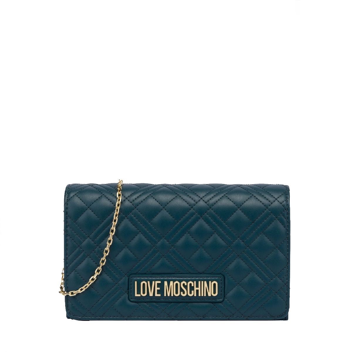 Love Moschino Pochette Quilted Smeraldo - 1 Love Moschino Pochette Quilted Smeraldo - 1