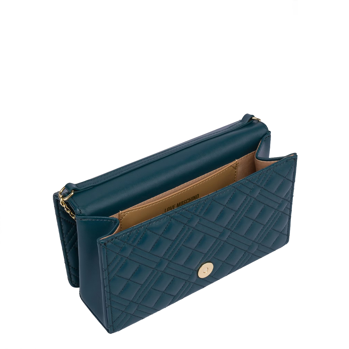 Love Moschino Pochette Quilted Smeraldo - 3 Love Moschino Pochette Quilted Smeraldo - 3