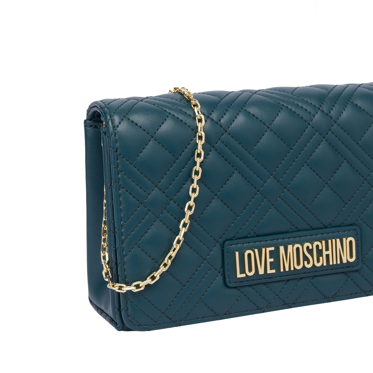 Love Moschino Pochette Quilted Smeraldo - 4 Love Moschino Pochette Quilted Smeraldo - 4