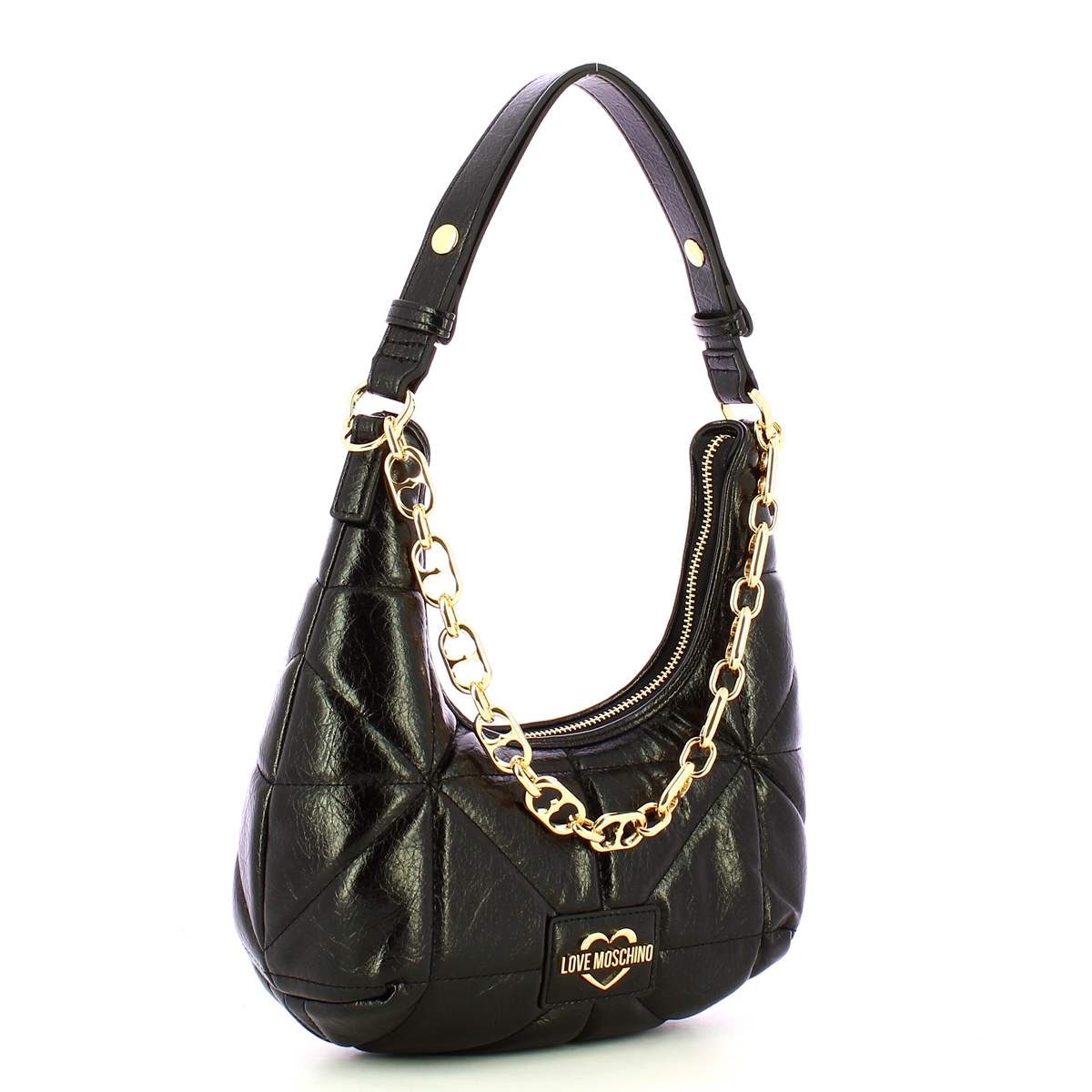Love Moschino Sottospalla Geometric Quilted Nero - 2 Love Moschino Sottospalla Geometric Quilted Nero - 2