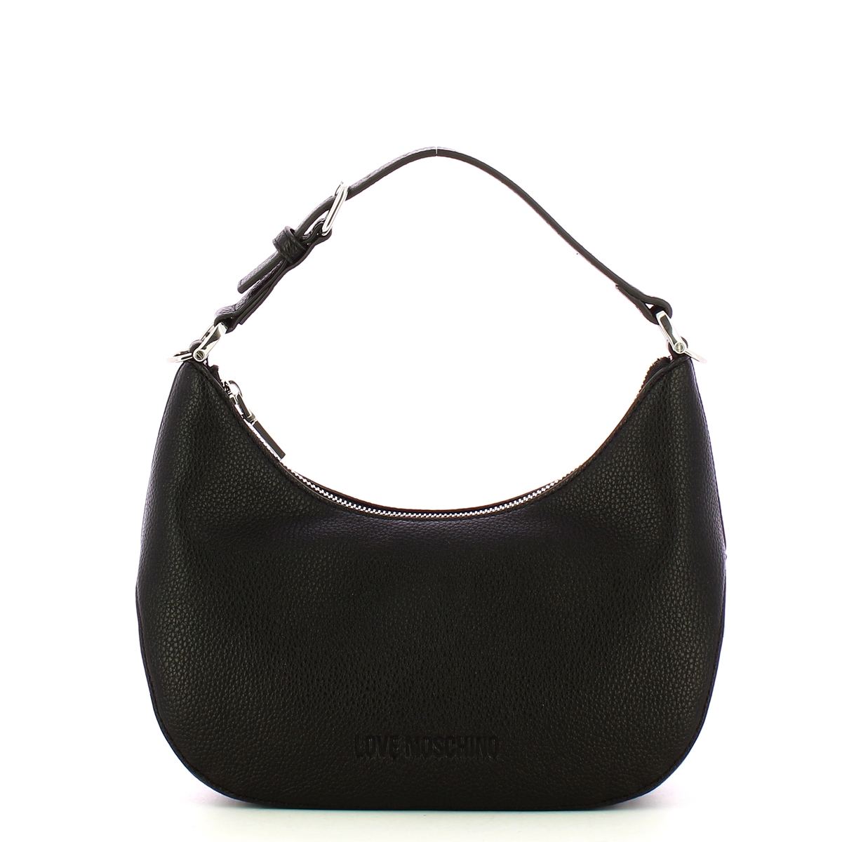Love Moschino Hobo Bag Giant Logo Nero Nikel - 1 Love Moschino Hobo Bag Giant Logo Nero Nikel - 1