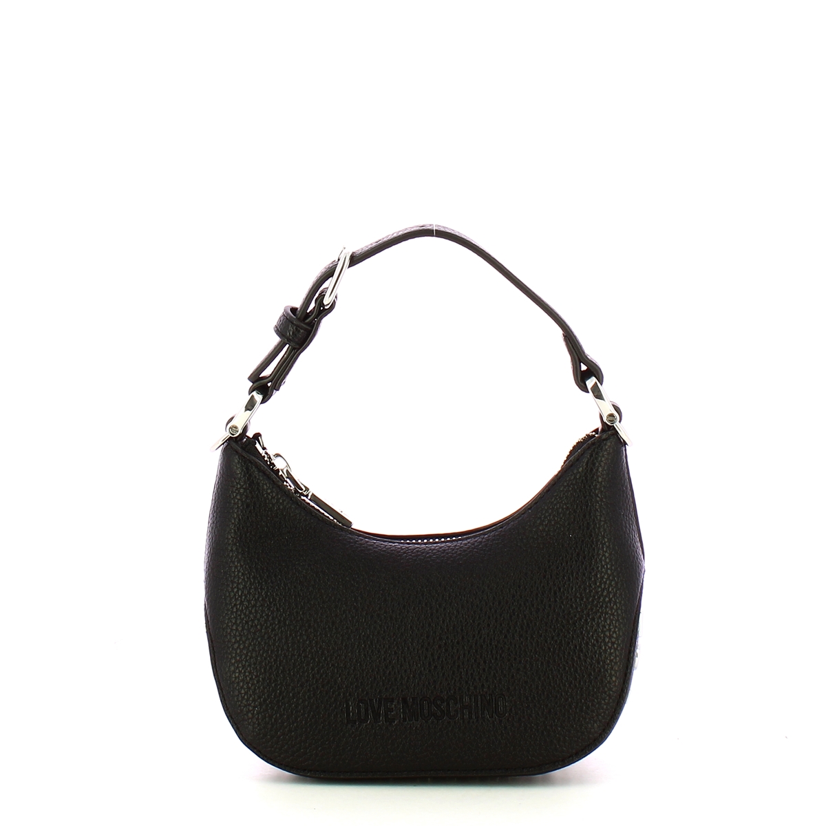 Love Moschino Hobo Bag Giant Logo mini Nero Nikel - 1 Love Moschino Hobo Bag Giant Logo mini Nero Nikel - 1