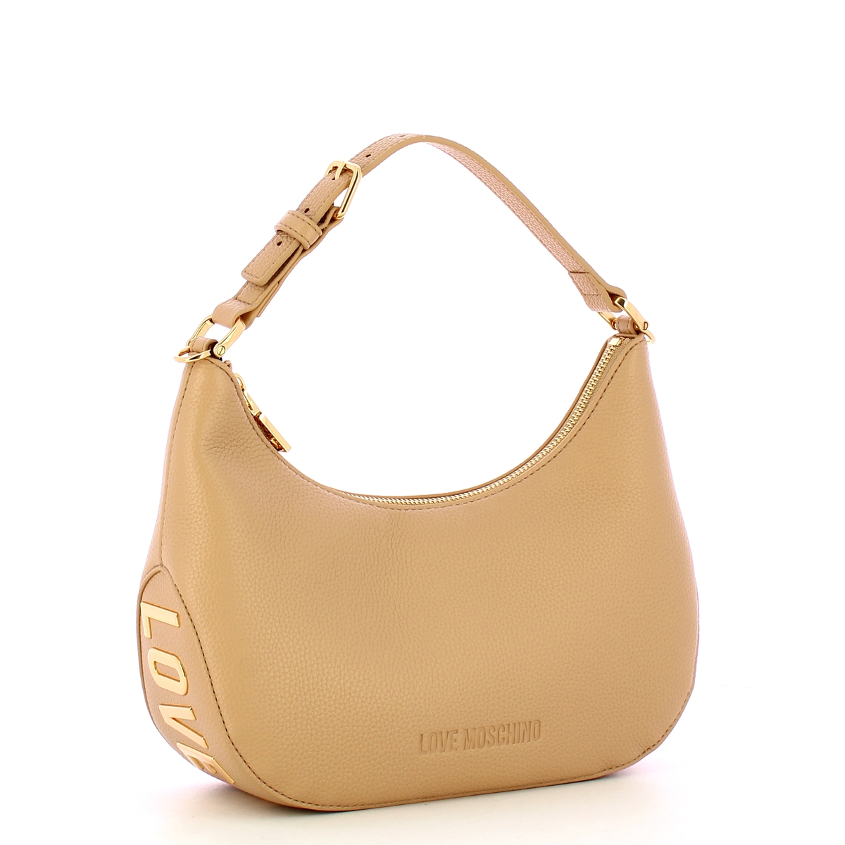 Love Moschino Hobo Bag Giant Logo Sabbia - 2 Love Moschino Hobo Bag Giant Logo Sabbia - 2