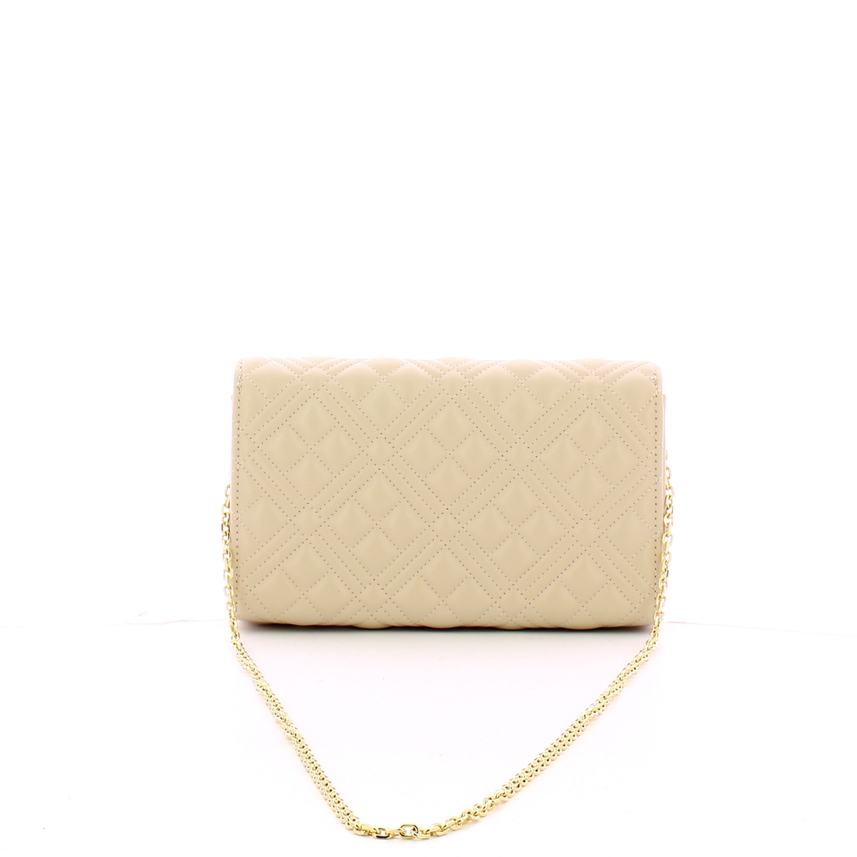 Love Moschino Clutch Shiny Quilted Avorio - 3 Love Moschino Clutch Shiny Quilted Avorio - 3