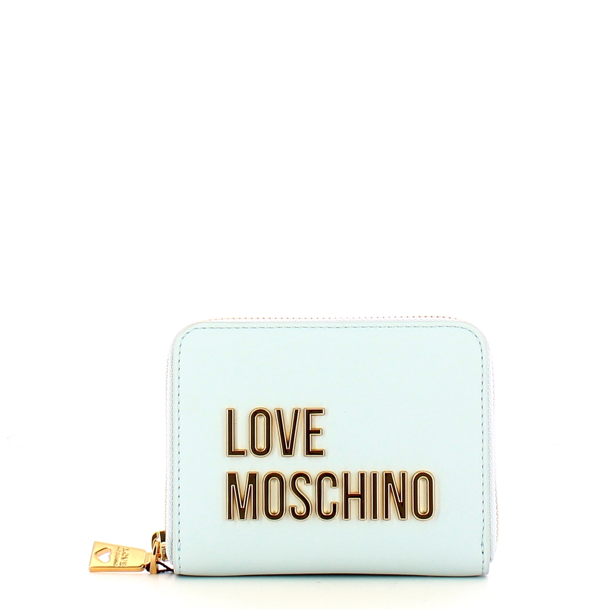 Love Moschino Portafoglio Lettering Logo Zip Around Cielo - 1 Love Moschino Portafoglio Lettering Logo Zip Around Cielo - 1