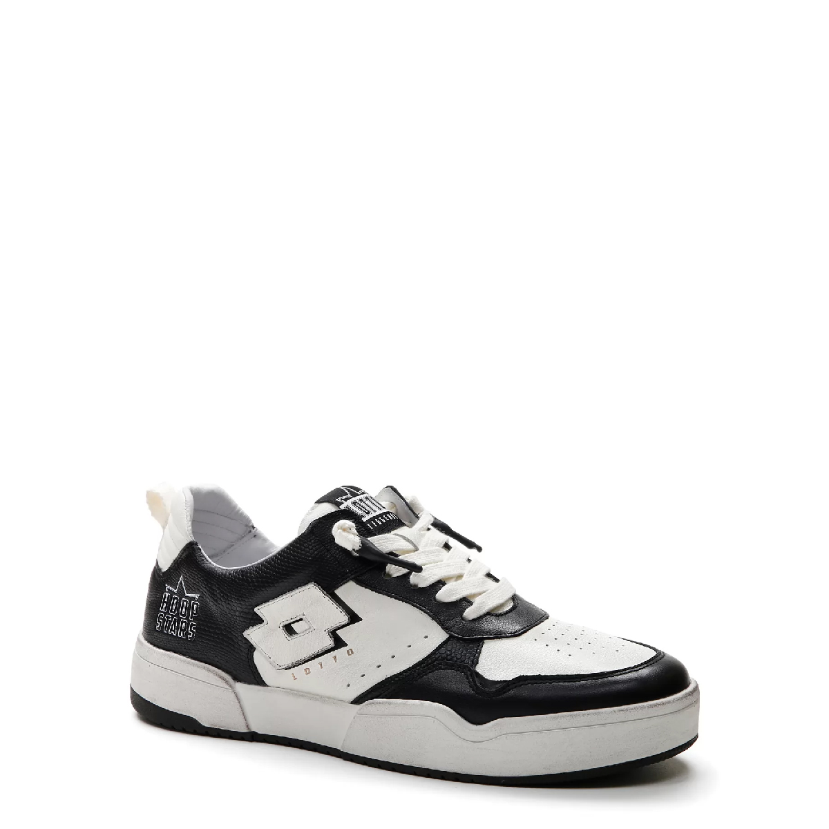 Lotto Sneakers Hoop Stars 1 White All Black - 2 Lotto Sneakers Hoop Stars 1 White All Black - 2