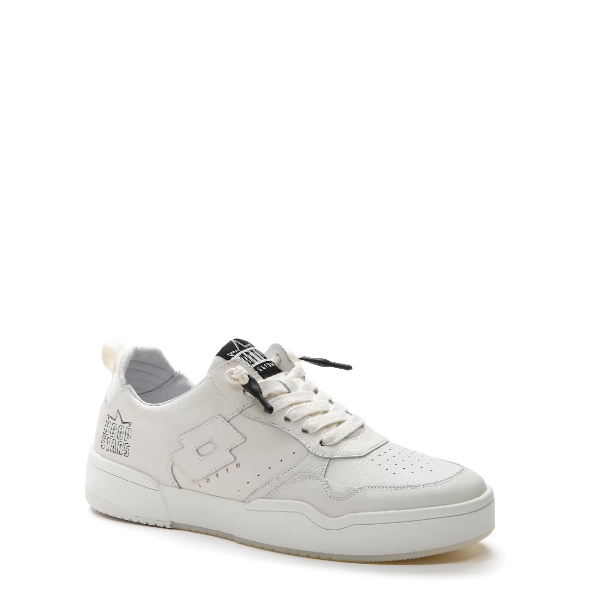 Lotto Sneakers Hoop Stars White All Black - 2 Lotto Sneakers Hoop Stars White All Black - 2
