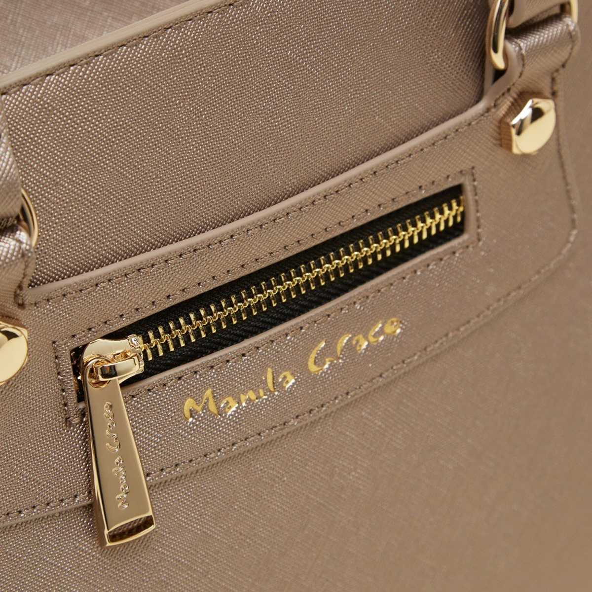 Manila Grace Borsaa mano Mirama Medium Bronzo - 4 Manila Grace Borsaa mano Mirama Medium Bronzo - 4