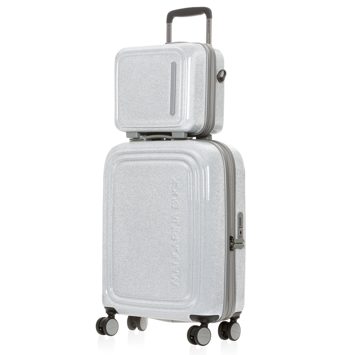 Mandarina Duck Beauty Case LOGODUCK + Glitter Silver - 5 Mandarina Duck Beauty Case LOGODUCK + Glitter Silver - 5