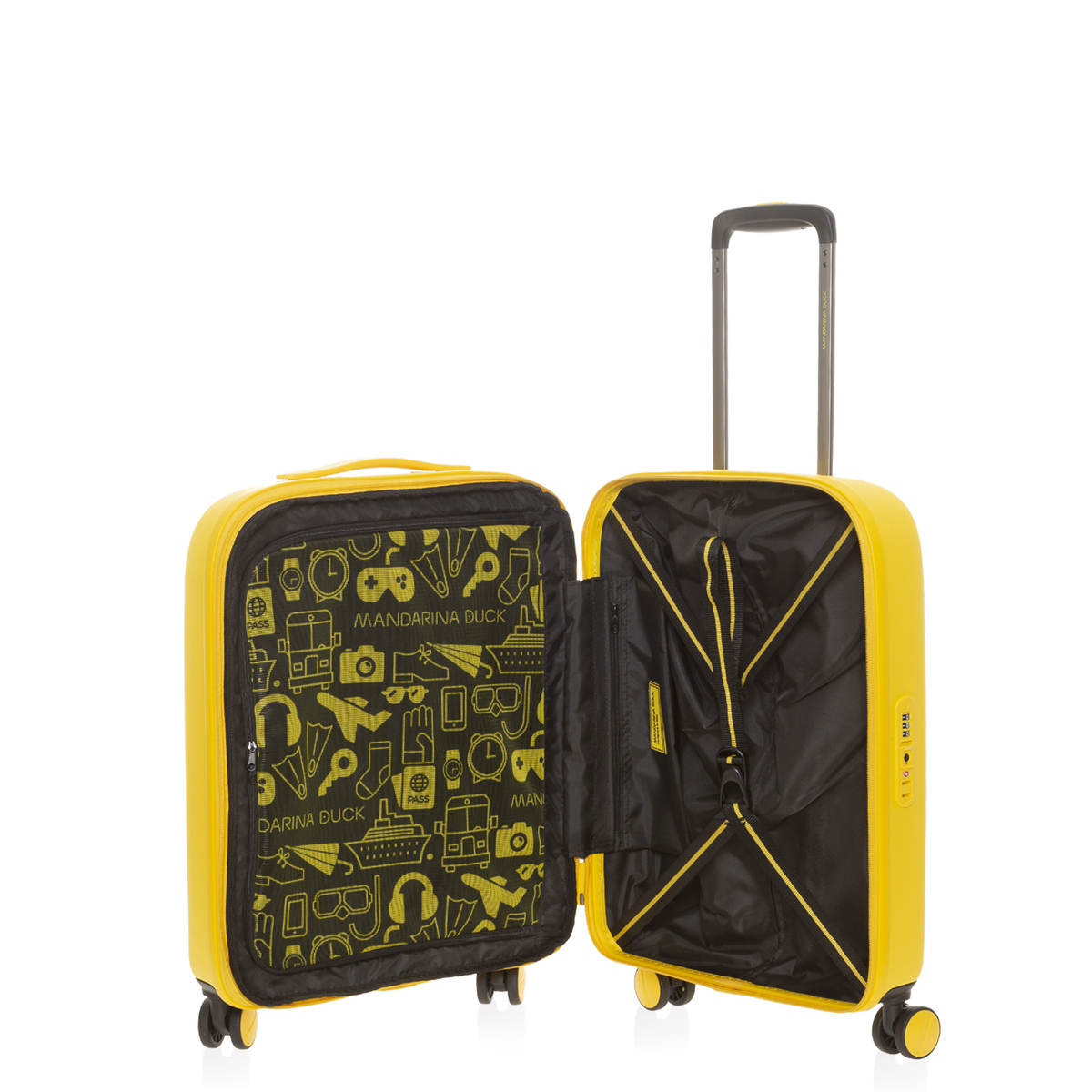 Mandarina Duck Bagaglio a mano 55 cm LOGODUCK + Duck Yellow - 5 Mandarina Duck Bagaglio a mano 55 cm LOGODUCK + Duck Yellow - 5
