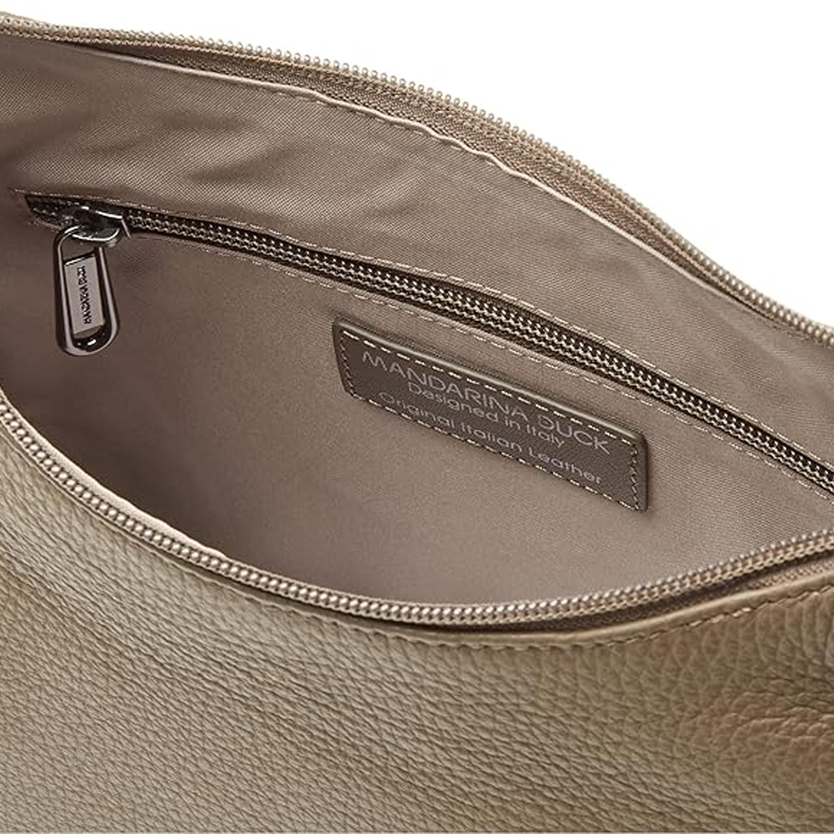 Mandarina Duck Hobo Bag Mellow in pelle Clay - 4 Mandarina Duck Hobo Bag Mellow in pelle Clay - 4