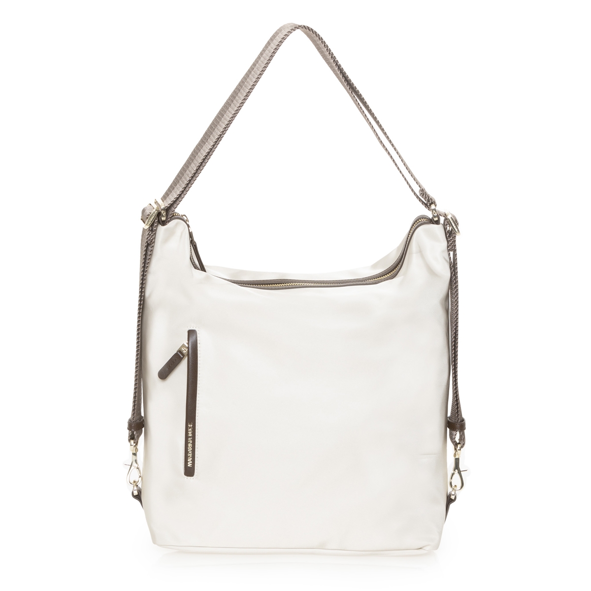 Mandarina Duck Hobo Bag Hunter Whitecap Gray - 1 Mandarina Duck Hobo Bag Hunter Whitecap Gray - 1