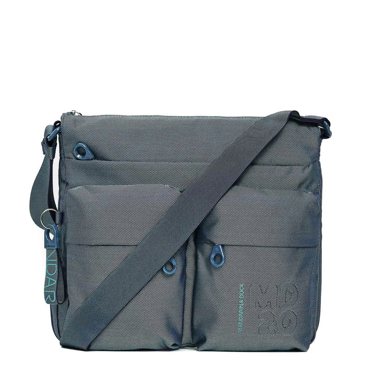 Mandarina Duck Expandable Crossbody Bag MD20 Blue Wing - 1 Mandarina Duck Expandable Crossbody Bag MD20 Blue Wing - 1