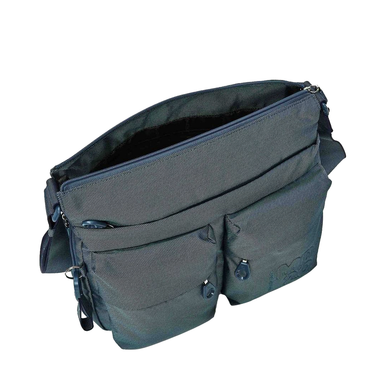 Mandarina Duck Expandable Crossbody Bag MD20 Blue Wing - 4 Mandarina Duck Expandable Crossbody Bag MD20 Blue Wing - 4