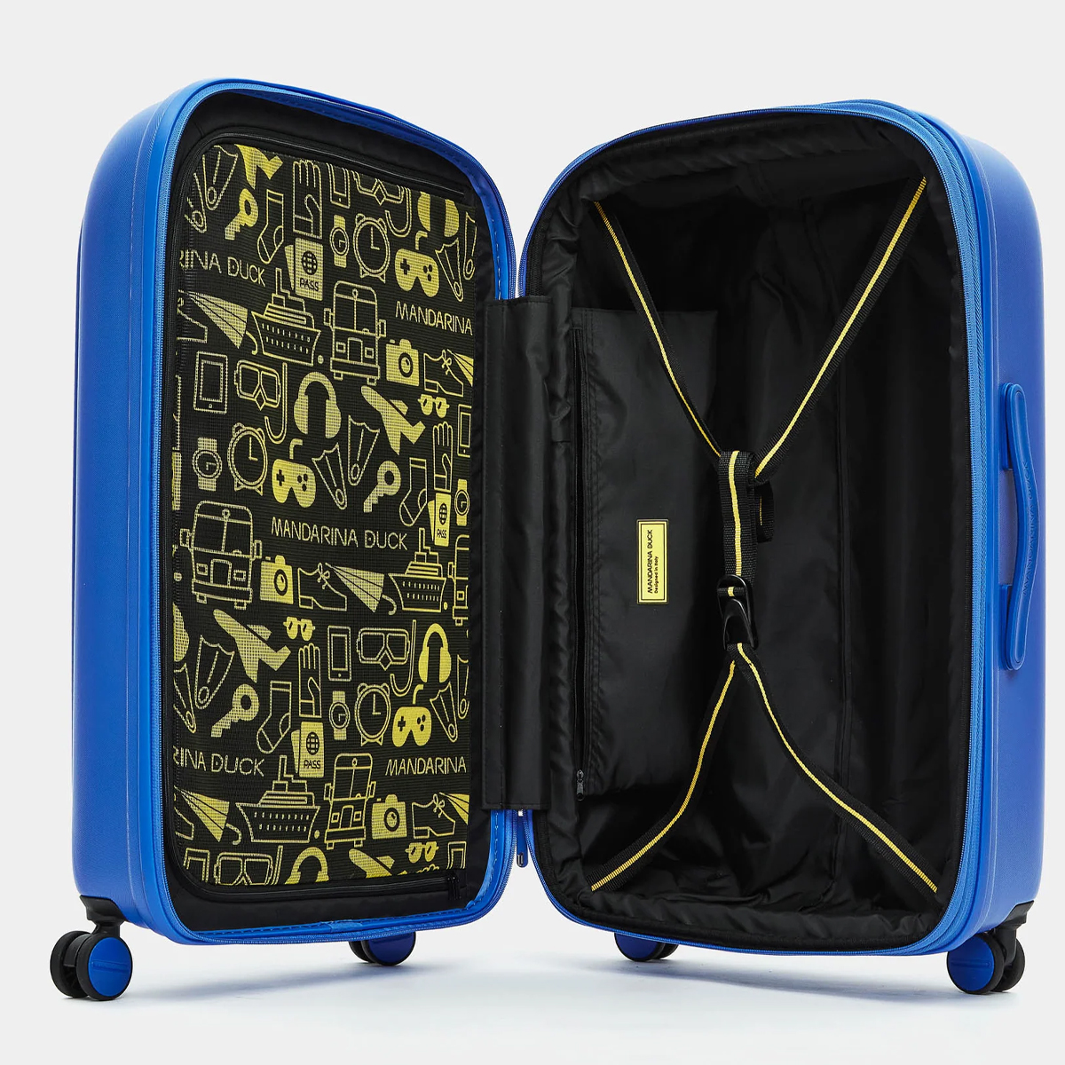Mandarina Duck Trolley Medio Espandibile 69 cm LOGODUCK + Electric Blue - 4 Mandarina Duck Trolley Medio Espandibile 69 cm LOGODUCK + Electric Blue - 4