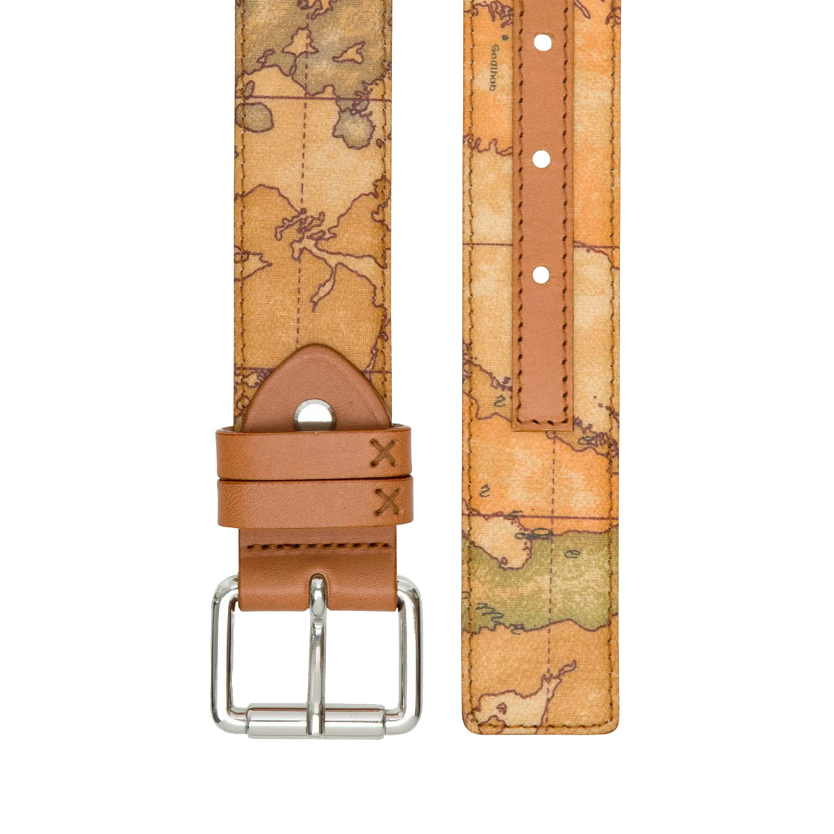 Alviero Martini 1a Classe Cintura Geo Classic con fibbia platino Naturale - 3 Alviero Martini 1a Classe Cintura Geo Classic con fibbia platino Naturale - 3