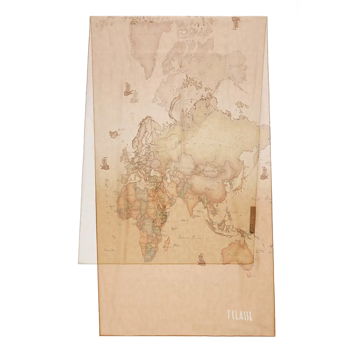 Alviero Martini 1a Classe Sciarpa Geo Degradé 48x180 Ecrù - 2 Alviero Martini 1a Classe Sciarpa Geo Degradé 48x180 Ecrù - 2