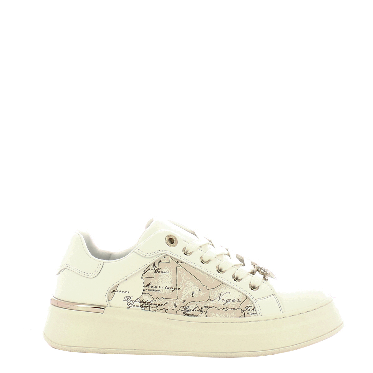 Alviero Martini 1a Classe Sneakers Bianco Geo Latte - 1 Alviero Martini 1a Classe Sneakers Bianco Geo Latte - 1