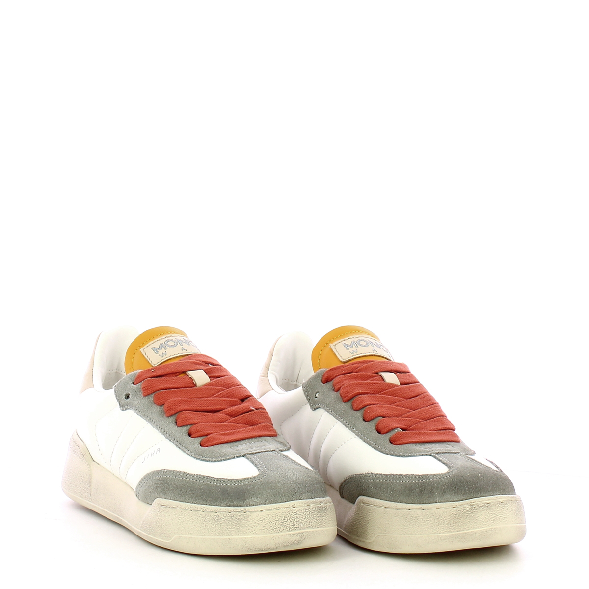 MOWA Sneakers Donna Jiha Bianco Arancio - 2
