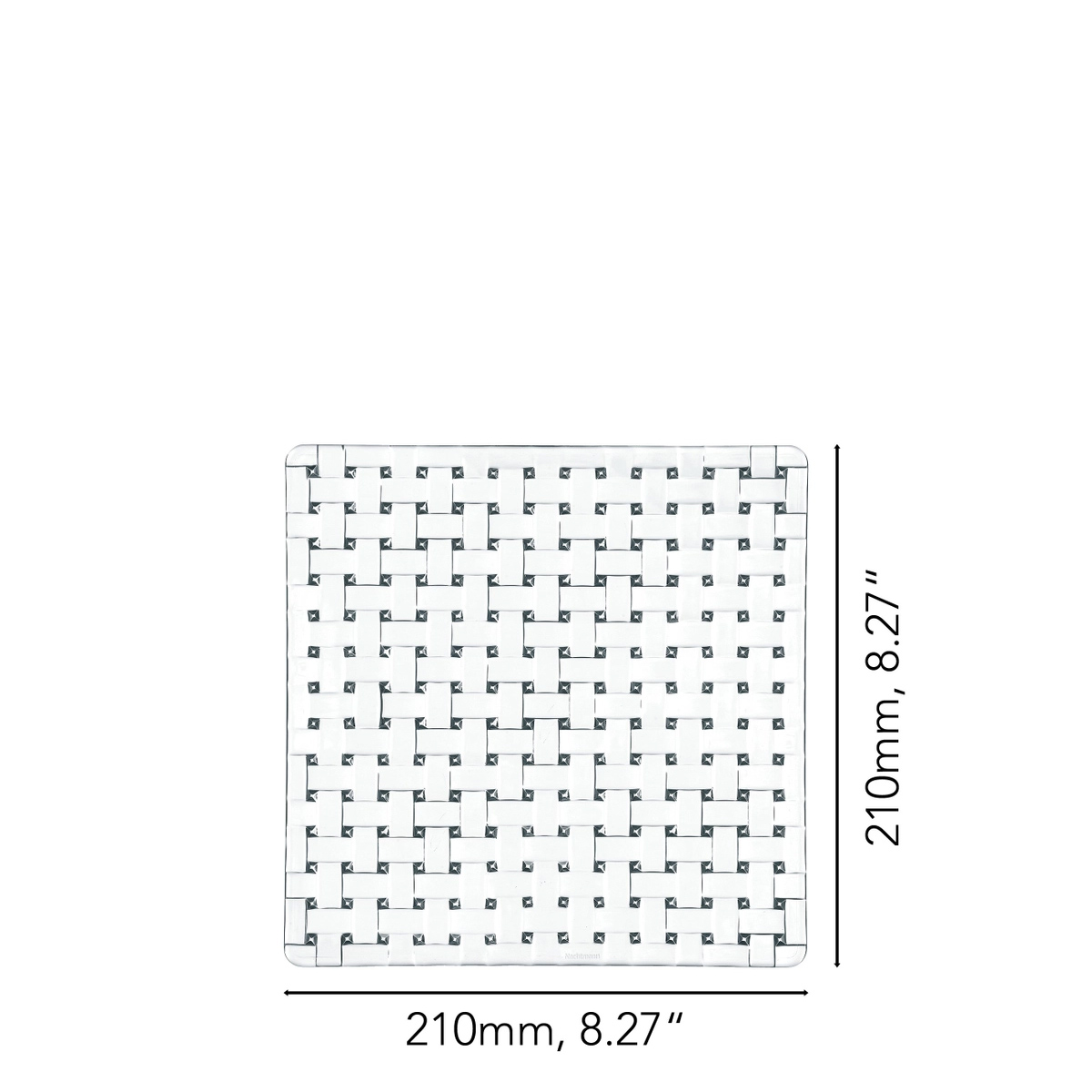 NACH Set 2 Piatti quadrati Bossa Nova 21 cm - 4 NACH Set 2 Piatti quadrati Bossa Nova 21 cm - 4