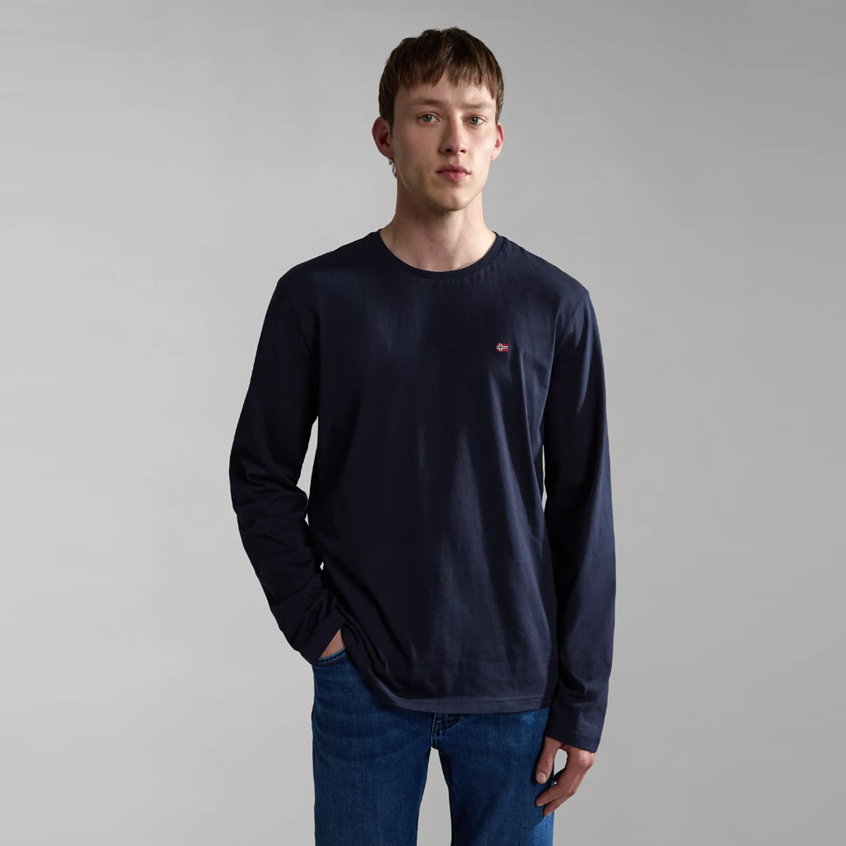 Napapijri T-Shirt a maniche lunghe Salis Blu Marine - 3 Napapijri T-Shirt a maniche lunghe Salis Blu Marine - 3