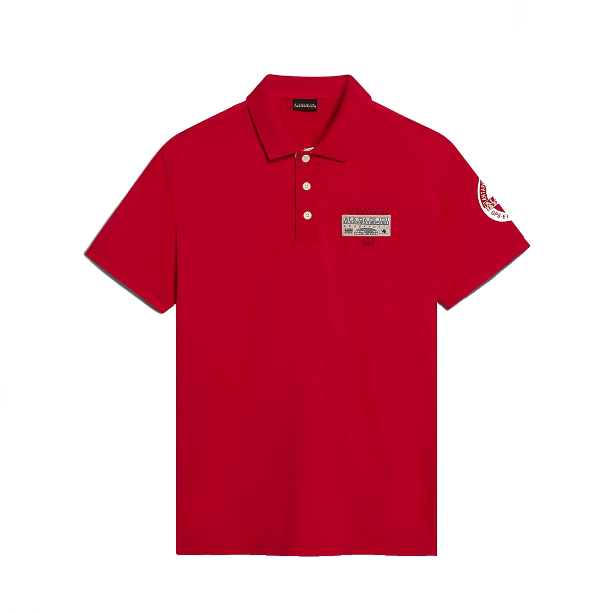 Napapijri Polo Amundsen Red Barberry - 1 Napapijri Polo Amundsen Red Barberry - 1