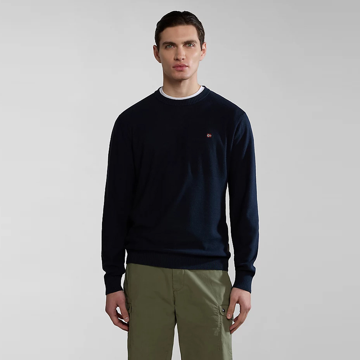 Napapijri Maglione Linen Blu Marine - 2 Napapijri Maglione Linen Blu Marine - 2