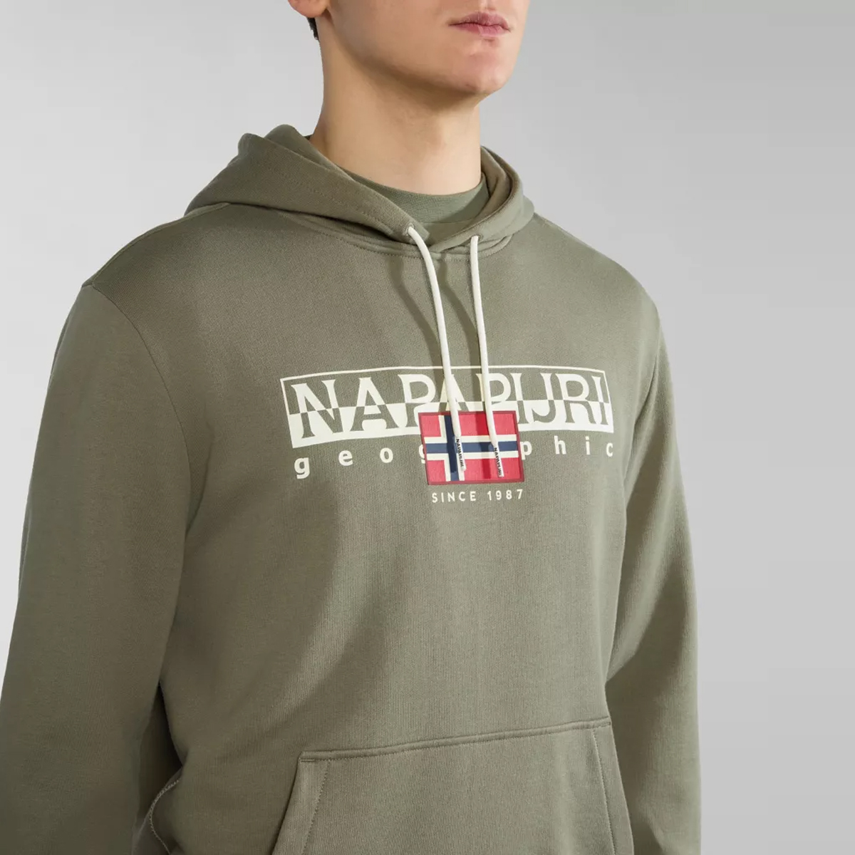Napapijri Felpa con cappuccio Aylmer Green Lichen - 6