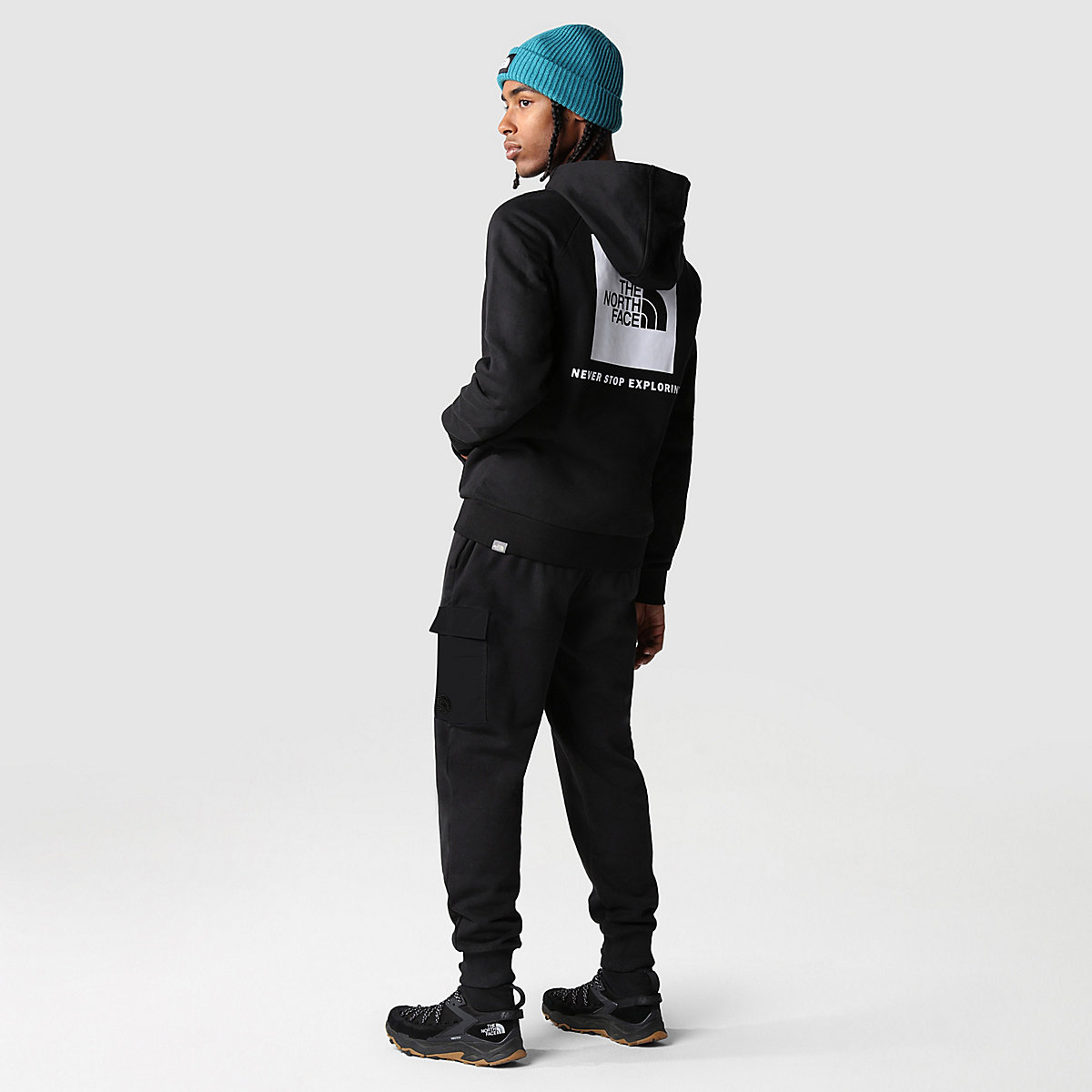 NORT Felpa con cappuccio Raglan Redbox TNF Black TNF White - 5 NORT Felpa con cappuccio Raglan Redbox TNF Black TNF White - 5