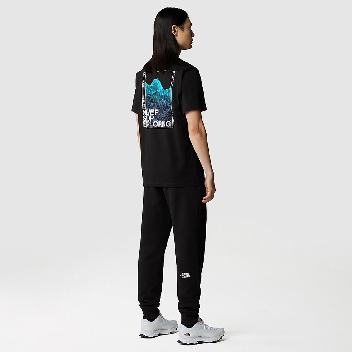 The North Face T-Shirt Foundation Graphic TNF Black Optic Blue - 5 The North Face T-Shirt Foundation Graphic TNF Black Optic Blue - 5