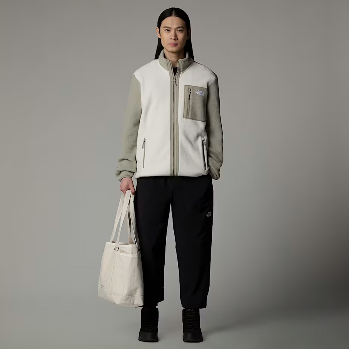 The North Face Felpa Yumiori Full Zip White Dune Clay - 3 The North Face Felpa Yumiori Full Zip White Dune Clay - 3