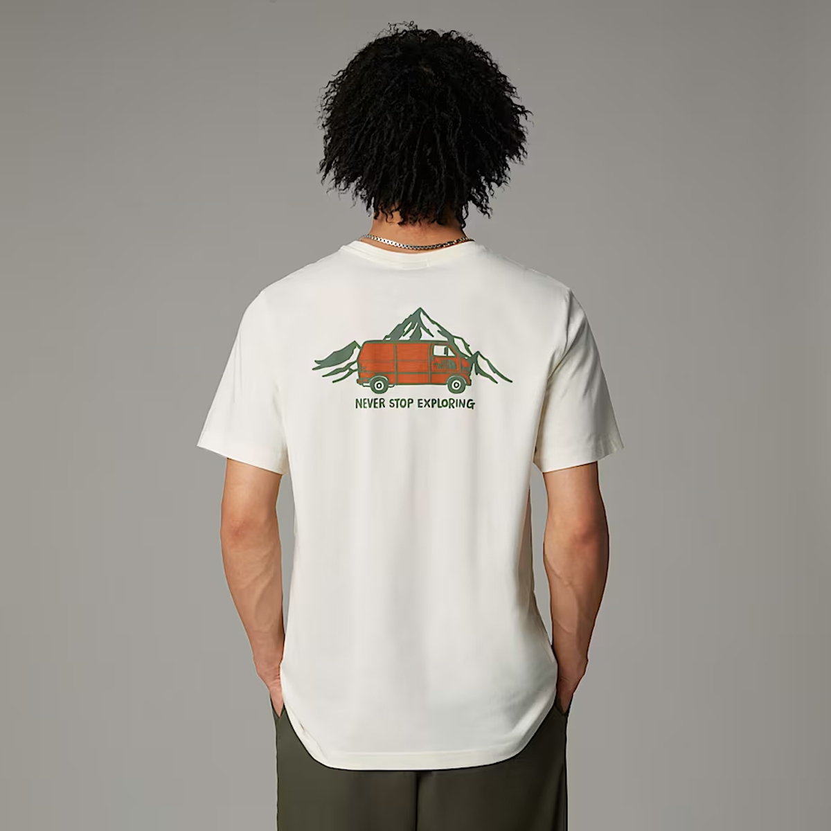The North Face T-shirt Outdoor Graphic White Dune - 4 The North Face T-shirt Outdoor Graphic White Dune - 4