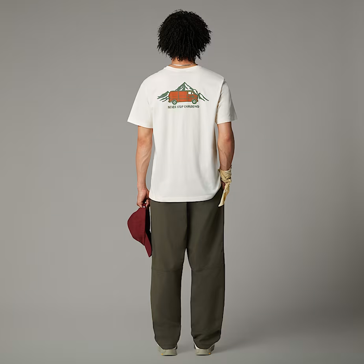 The North Face T-shirt Outdoor Graphic White Dune - 5 The North Face T-shirt Outdoor Graphic White Dune - 5